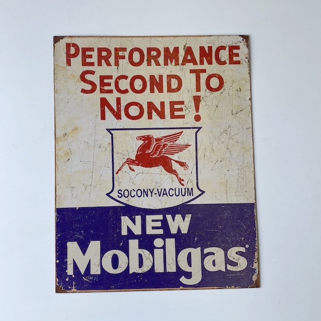 SIGN, Garage - New Mobilgas